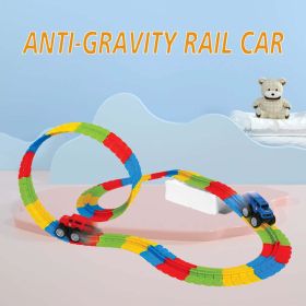 92-piece Anti-gravity Track Racing Adventure Toys Suitable For Car Scene Building, Children And Family Entertainment, Children's Early Education