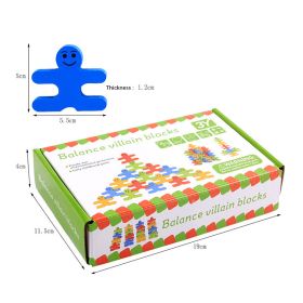 Wooden Balance Villain Blocks Montessori Toys For Toddlers, Education For Fine Motor Skills - Sorting & Matching, Educational Stacking Toys Kids