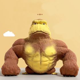 Decompression Stretch Gorilla Pattern Latex Soft Gorilla Toy, Stretch Gorilla Action Pattern For Kids Boys Girls