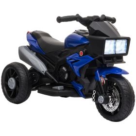 Aosom Electric Motorbike for Kids 6V Ride-On Motorcycle Toy with Music Horn Headlights Blue