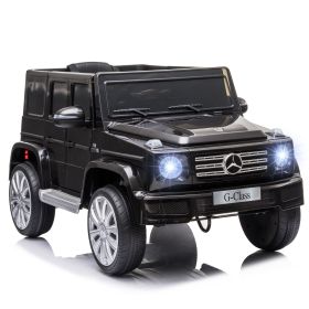 Aosom Mercedes Benz G500 Kids 12V Electric Ride On Car with Remote Control, Music, Suspension Wheels, Black for Ages 3-8