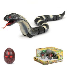 Infrared Crawling Cobra Remote Control Snake Toy with Realistic Motion and Light-Up Effects – USB Rechargeable