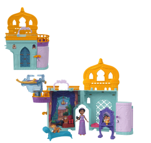 Disney Princess Jasmine Stacking Castle Doll House with Small Doll, Inspired by Disney Movie Aladdin