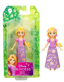 Disney Princess Rapunzel Posable Small Doll in Shiny Outfit with Removable Skirt, Inspired by Movie
