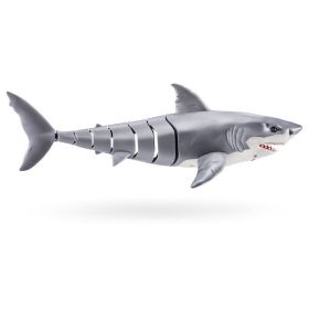 Battery-Powered Robotic Shark Toy – Water-Activated Light-Up Swimming Action, For Pool or Bathtub Fun
