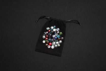 Mancala Gems and Velvet Sack