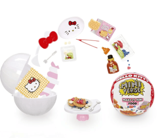 MGA's Miniverse Make It Mini Food Hello Kitty Mini Collectibles, Sanrio, Novelty Toy, Ages 8+