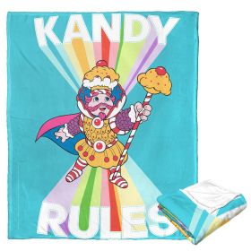 Hasbro Candyland Silk Touch Throw Blanket, 50" x 60", Kandy Rules