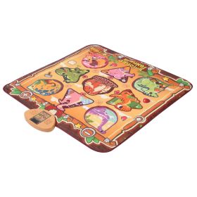 Dinosaur Dance Mat for Kids Aged 3-6 Electronic Music Dance Pad with 7 Gaming Modes Built-in Music Adjustable Volume Optimal Gift for Boys Girls