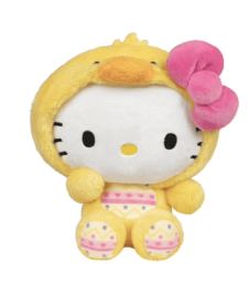 Hello Kitty and Friends Easter Plush - 8 inch Hello Kitty with Chick Outfit Stuffed Animal Toy