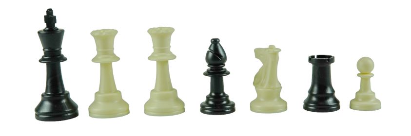 Tournament club chessmen with two extra queens