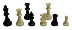 Tournament club chessmen with two extra queens