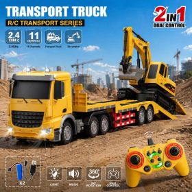 Children's Remote-Controlled Construction Vehicle Toy, Realistic Electric Simulation Model Car, Maneuverable Construction Vehicle, Birthday And F (Option: As shown in the figure.)