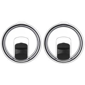 (Black 30oz 2Pcs)Compatible With YETI Rambler, Ozark Trail, Old Style Rtic, And More - Magnetic Slider Switch Spill Proof Tumbler Cover (Bla (Option: Default)
