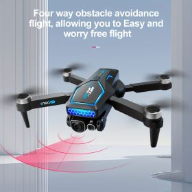 S180 Max Brushless Racing Drone 4k Camera HD Obstacle Avoidance WIFI FPV Quadcopter Optical Flow Positioning Radio Control Toy (Color: Blue)