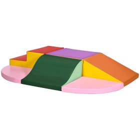 6-Pieces Foam Climbing Blocks for Toddlers 1-3 Years, Soft Play Set for Climb and Crawl, Assorted (Option: Assorted-980x500x500 mm)