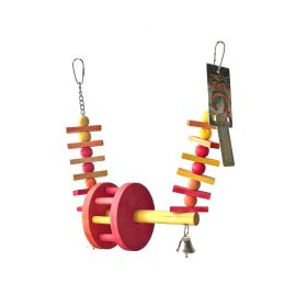 Bird Toys For Parrots, Ferris Wheel Swing Handmade Bird Toy Parrot Toys Set (Option: Default)