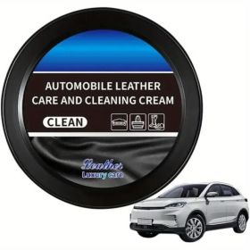Leather Care Cleaning Paste Multifunctional Leather Polishing Care Cream Lasting Effect Car Interior Refinisher (Option: Default)
