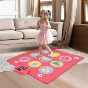 Pink Kids Dance Mat (3+ Ages), 5 Difficulty Levels & 9 Demo Songs, Non-Slip Safe Design (Option: defaulttitle)