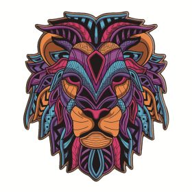 Each Piece Is Animal Shaped Christmas Gift Colorful Elephant Turtle Wooden Jigsaw Puzzles (Option: Style5-A3)
