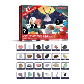 Christmas Advent Calendar Mineral Blind Box 24-Box Christmas Gift Toy Mineral Blind Box (Option: 2PCS)