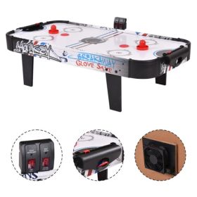 42" Indoor Air Hockey Game Table, Easy Assembly & Clean, LED/Manual Scorer Stable Construction (Option: Default Title)