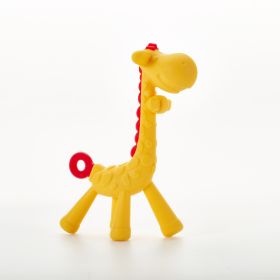 Giraffe Toy for Baby Teether Molar Stick (Option: Yellow red)