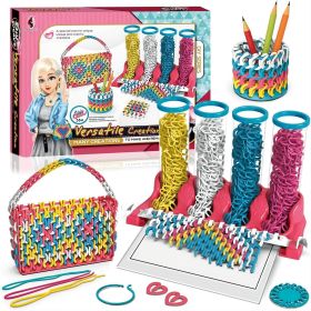 DIY Toys Puzzle Creative Ribbon Woven Hand Ropes Jewelry Making For Children Toy,Girls Kids Toy Gifts.Logistics Is Randomly Sent By UP,USPS,FEDEX (Option: 3SET)