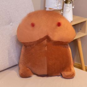 Pray For Xiao Ding New Year Lucky Gang Spoof Squeaking Squeezing Plush Dolls (Option: 50cmbrown)