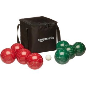 100mm Bocce Ball Set For Outdoor Lawn Games And Family Recreation (Option: Green Red White)