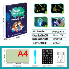 Educational Toy Drawing Pad 3D Magic 8 Light Effects Puzzle Board Sketchpad (Option: 10Style-M)