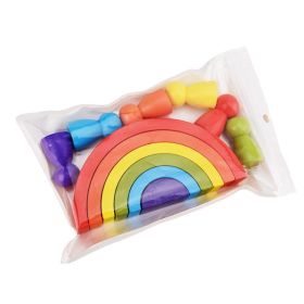 Rainbow arched building blocks (Option: Picture color)