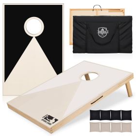 Solid Wood Premium Cornhole Set - 3ft X 2ft Game Board (Option: White black)