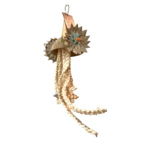 Parakeet Toys, Adventure Series - Jellyfish Sea Monster Shaped Handmade Parrot Bird Toy Set (Option: Default)