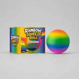 DOWMOO Rainbow Squeeze Ball, 1 Piece (Option: 1 Piece)