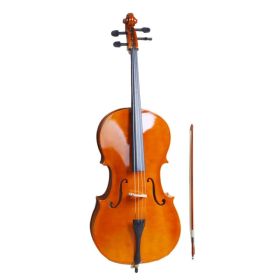 4/4 Wood Cello Bag Bow Rosin Bridge Natural (Old code:50824597) (Option: As picture)