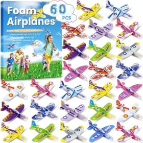 Foam Glider Airplane Toys For Kids, Lightweight Flying Planes Bulk Pack (Option: Multicolor)