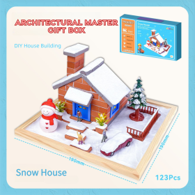 Children's Puzzle Toy Snow House Holiday Gift Box (Option: MML002SH)