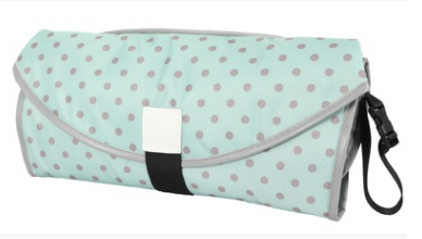 Convenient baby changing pad (Option: Green dots)