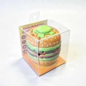 Burger Push Spinner Fidget Toy, Smooth Sensory Desk Toy For Teens & Adults (Option: 1 Piece With Original Retail)