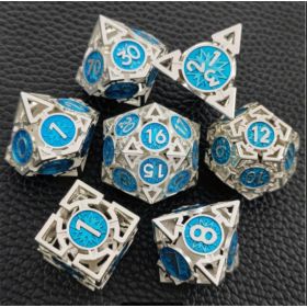 Hollow Dice-Silver Blue (Option: Default)