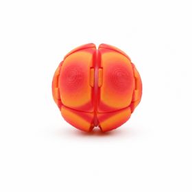 4PCS Large Stress Relief Squeeze Ball Sensory Fidget Toy, 3D Printed Tactile Desk Toy For Focus, Relaxation And Hand Exercise (Option: PLA-Orange)