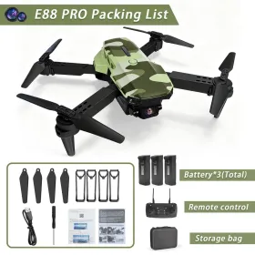 X8 Camouflage/ Dual-camera/ Triple-sensor/Children's Toy Remote-controlled Drone (Option: Threebatteries)