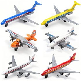 6-Pack Die-Cast Toy Airplanes For Kids (Option: MULITICOLOR)