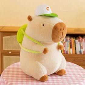 Capabala Doll Doll Plush Toy Capybara Pillow (Option: Green baseball cap capybara-55CM)