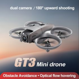 The GT3 Mini Drone Is Equipped With An Adjustable HD Camera (180°), Real-time FPV, Automatic Obstacle Avoidance, Propeller Protection Suitable Fo (Option: monocell)