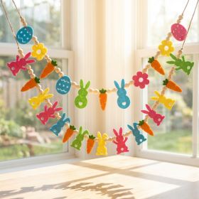 Felt Easter Garland Banner (Option: Default)