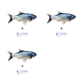 Without Cat Nip Version - Electric Jumping Fish Simulation Electric Fish Toy (Option: D 3pcs)