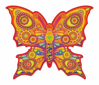 Colorful Butterfly Animal Wooden Puzzles (Option: Style3-A3)