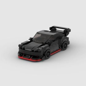 Black Sports Car MOC Building Blocks,Speed Champions Cars Toy Building Sets,City Racing Cars DIY Building Bricks For Kids And Adults-321PCS (Option: Default)